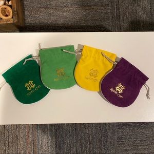 Rustic Cuff Velvet/Suede Jewelry Pouches